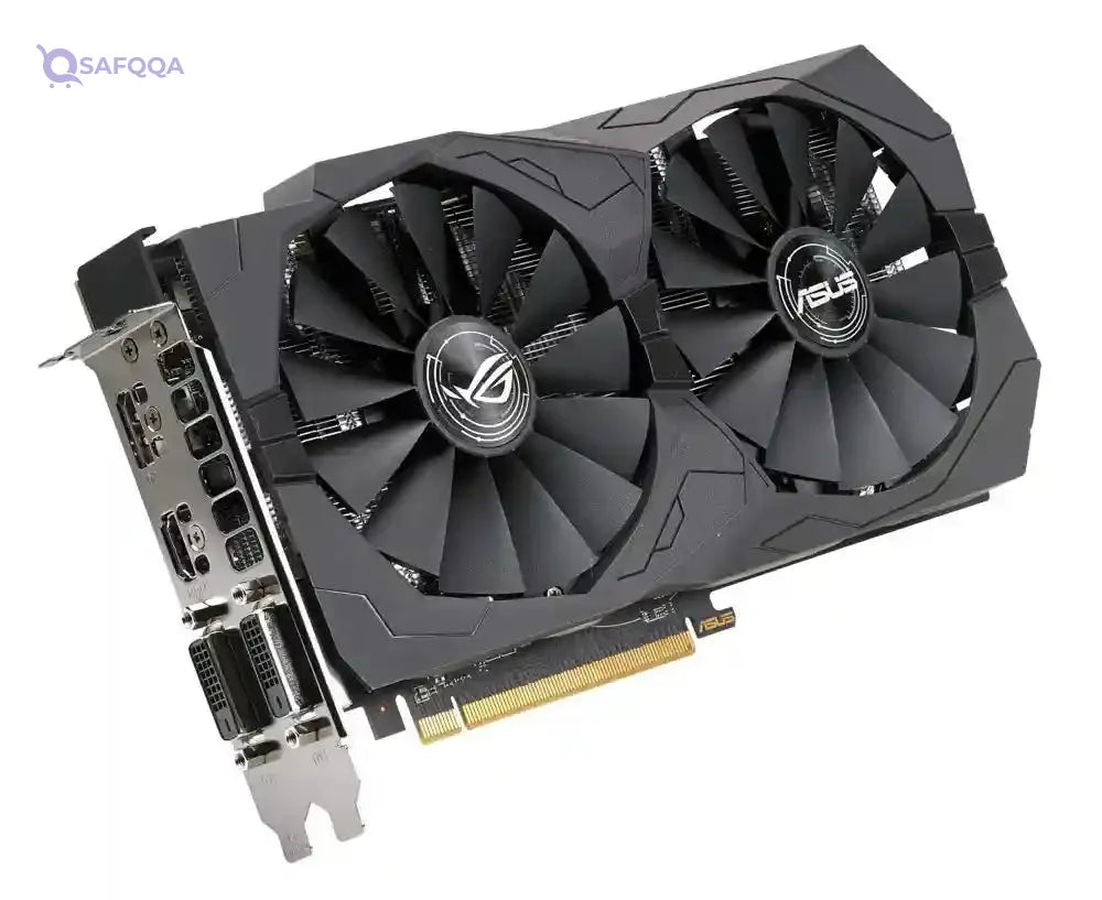 ASUS AMD ROG-STRIX-RX570-O4G-GAMING 4 GB GDDR5 256-Bit Memory DVI/DP/HDMI PCI Express 3 Graphics Card - Black - Safqqa Egypt