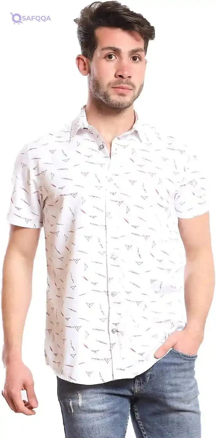 White Rabbit Men's WR2075S22 Short Sleeve Shirt - Safqqa Egypt