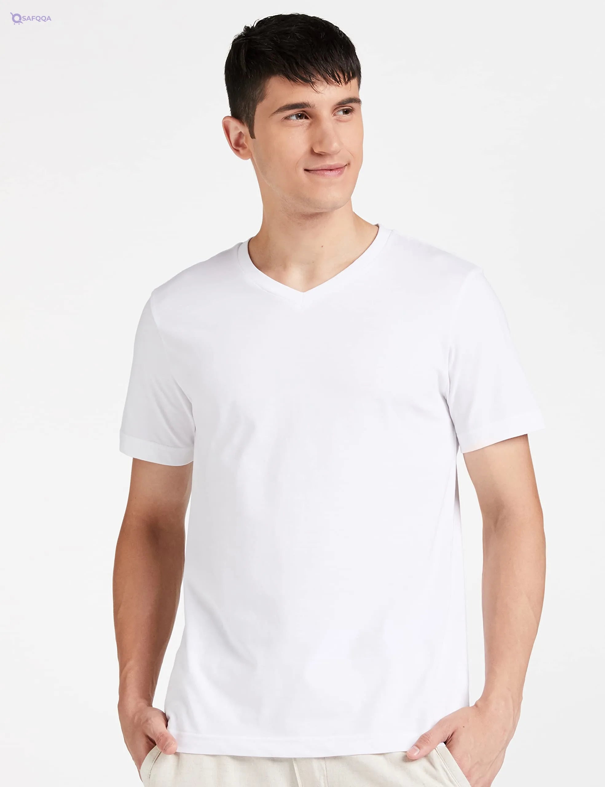 Symbol Men’s Solid Regular Fit T-Shirt – Classic & Comfortable - Safqqa