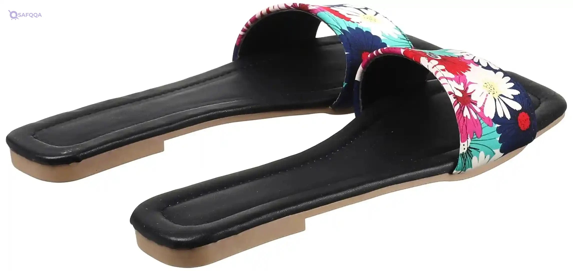 OX womens OX Faux Leather Slides For Women OX1026 Flip-Flop - Safqqa