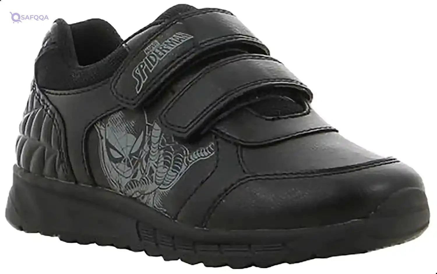 Leomil Boys' Spiderman Print School Shoes with Velcro Closure - Safqqa