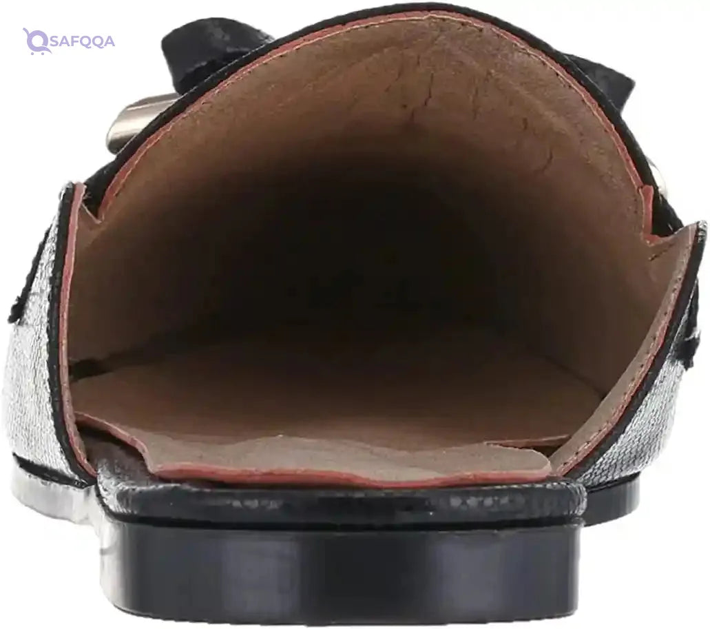 SWAY Loafer Flats Leather Slipper For Women,Slip-on loafer design for easy and quick wearing. - Safqqa