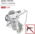 WENKO Hair Dryer Holder, Steel, Cosmetic Styling Tool Organizer for Bathroom, Home Bedroom Accessory, 14 x 7.5 x 11.5 cm - Safqqa
