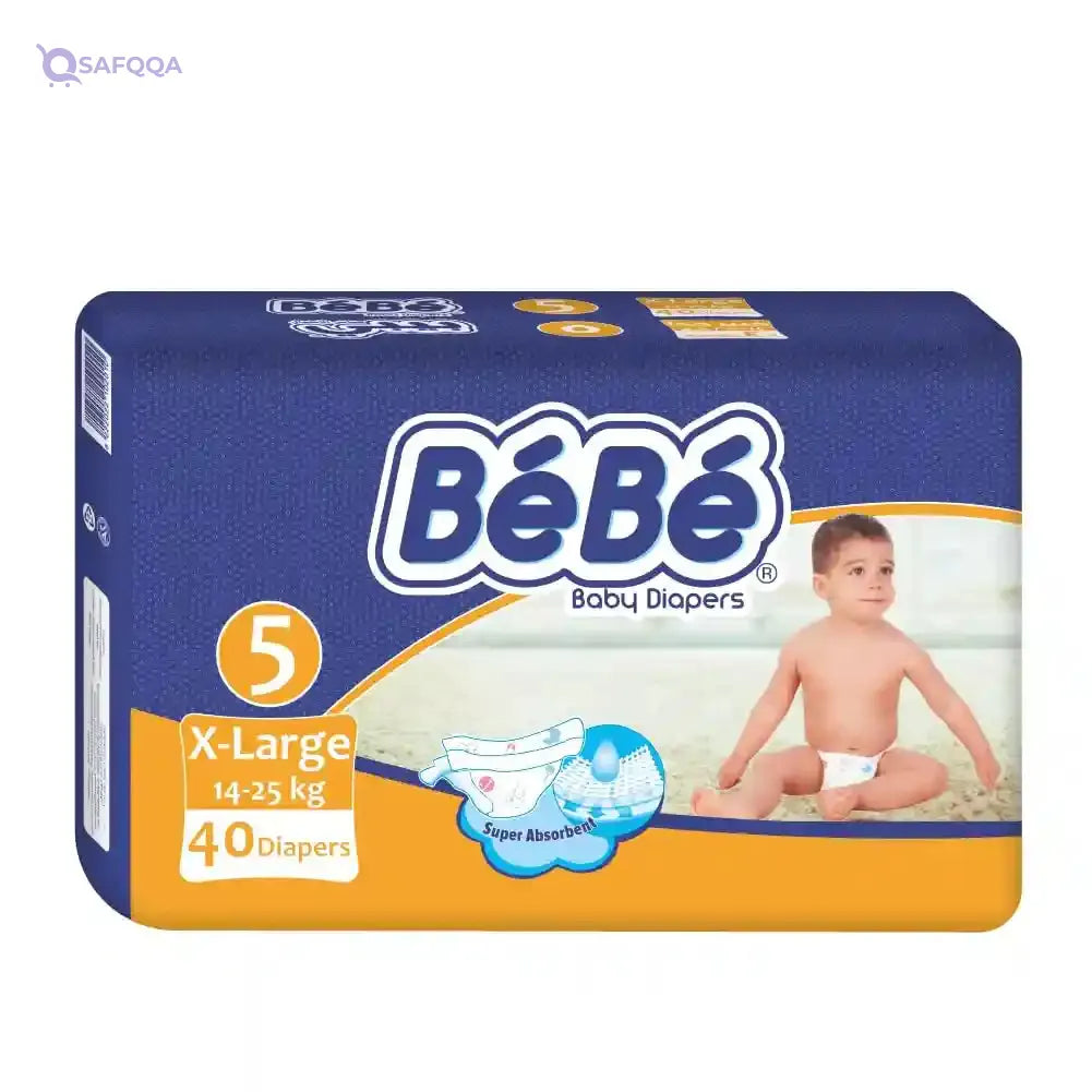 Bebe Baby Diapers X-Large (size 5) 40 diapers - Safqqa