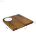 Billi® Wooden Serving Board with Ceramic Dip Bowl – Steak & Food Platter - Safqqa