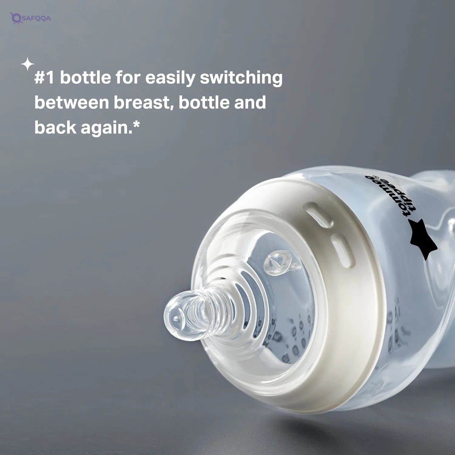 Tommee Tippee Closer to Nature Feeding Bottles – 2x 340ml, Anti-Colic, BPA-Free - Safqqa