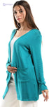 JAMILA Women's Short Cardigan with Front Pockets - Safqqa Egypt