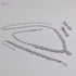 YSOUL CZ Rhinestone Jewelry Set – Necklace & Earrings for Bridal or Evening Wear - Safqqa