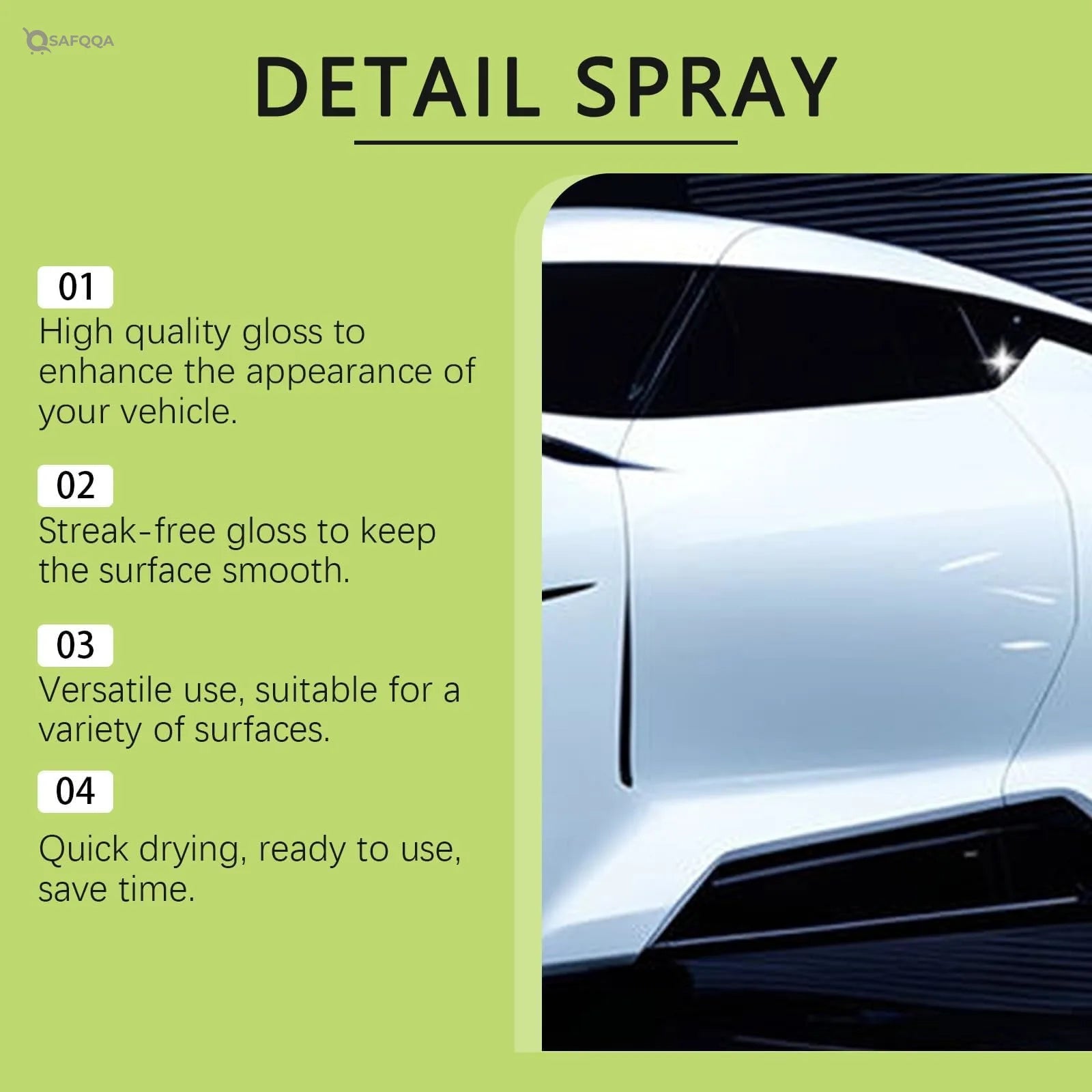 NALACAL Glass Cleaner Spray for Car, Car Glass Oil Film Stain Removal Cleaner, Glass Cleaner for Car Window, No-Streaks, Added Clarity, Tint Safe, Cleaner for Auto and Home, 2PCS - Safqqa