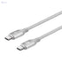 Momax Dc19 Go Link Usb-C To Usb-C Cable [100W] 20V/5A Power Delivery 3.0 Fast Charge Nylon Braided With Built-In E-Marker (1.2M) – Silver - Safqqa