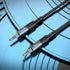 Hoco Audio Cable Compatible With Mobile Phones And Tablets, 1 meter - Safqqa