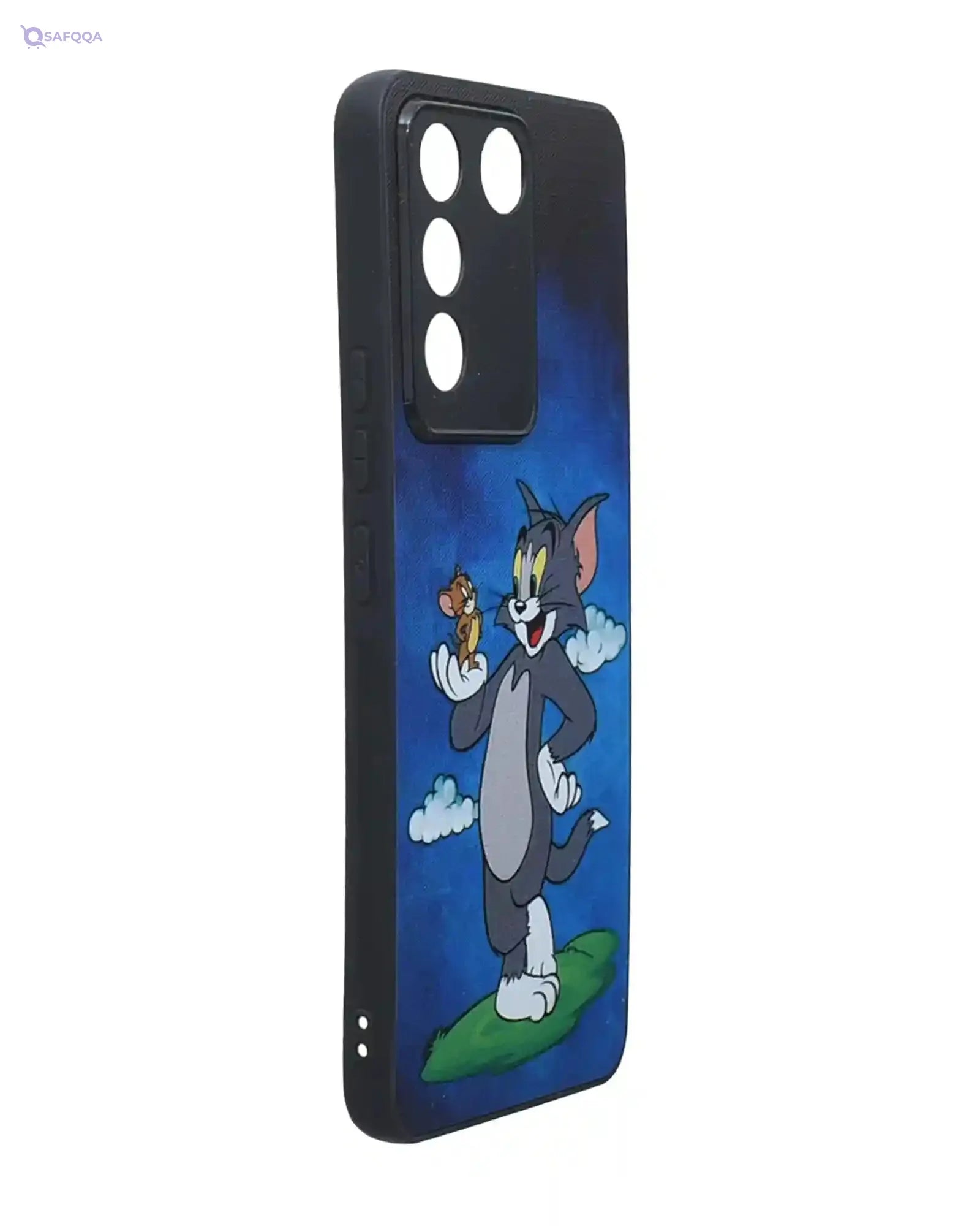 Boter. Plastic 3D Shockproof Back Case Designed With Raised Edge To Protect Camera lens Cartoon Character Printed Suitable For VIVO V27E - Multi Color - Safqqa Egypt