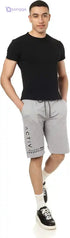 Splash Men's Running Shorts with Side Pockets and Drawstring Elastic Waist - Safqqa Egypt