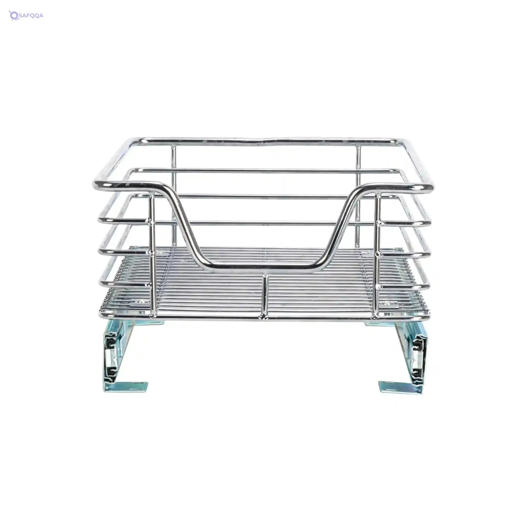 Household Essentials C1217-1 Glidez Sliding Organizer - Pull Out Cabinet Shelf - Chrome - 11.5 Inches Wide - Safqqa