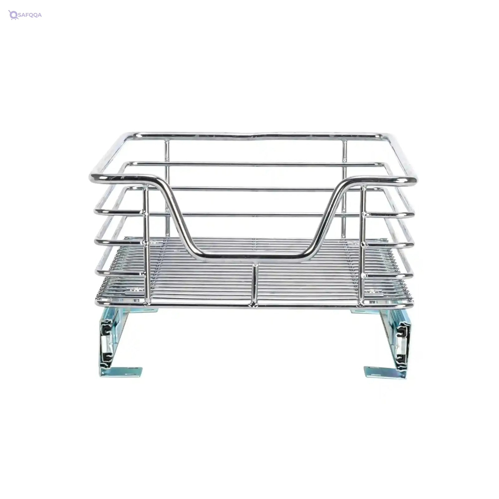 Household Essentials C1217-1 Glidez Sliding Organizer - Pull Out Cabinet Shelf - Chrome - 11.5 Inches Wide - Safqqa