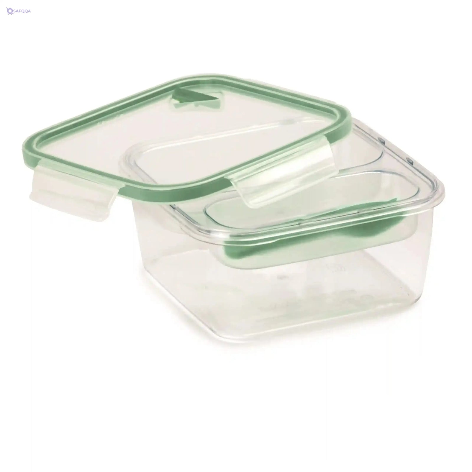 Snips Plastic Lunch Box, 1.4 L, Square, Multicolor - Safqqa