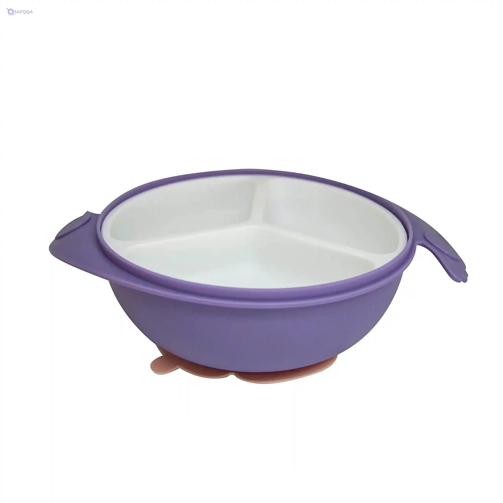 Safari dividable bowl with spoon and fork blue 1 piece - Safqqa Egypt