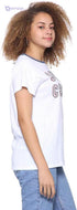 Splash Cotton Ribbed-Trims Regular-Fit T-shirt For Women - Safqqa Egypt