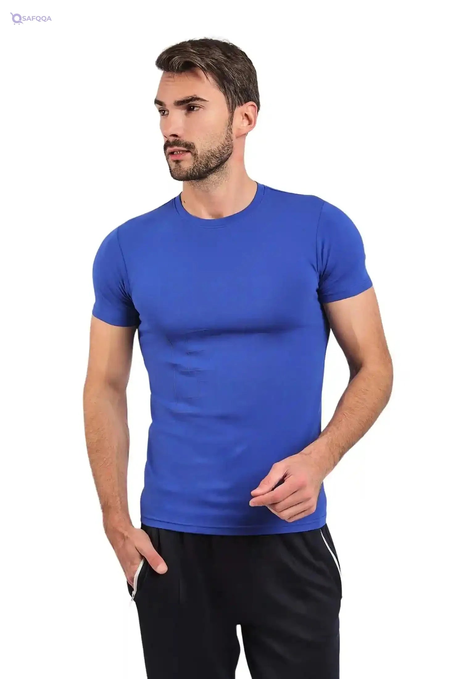 DALYDRESS Men Modern Fit Crew Neck Cotton T-Shirt DRMxx002553 Modern - Safqqa Egypt