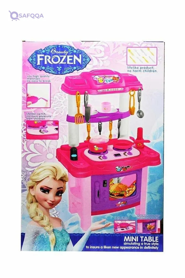 Happy Disney Frozen Mini table Kitchen Set Pretend Play For Kids - Safqqa