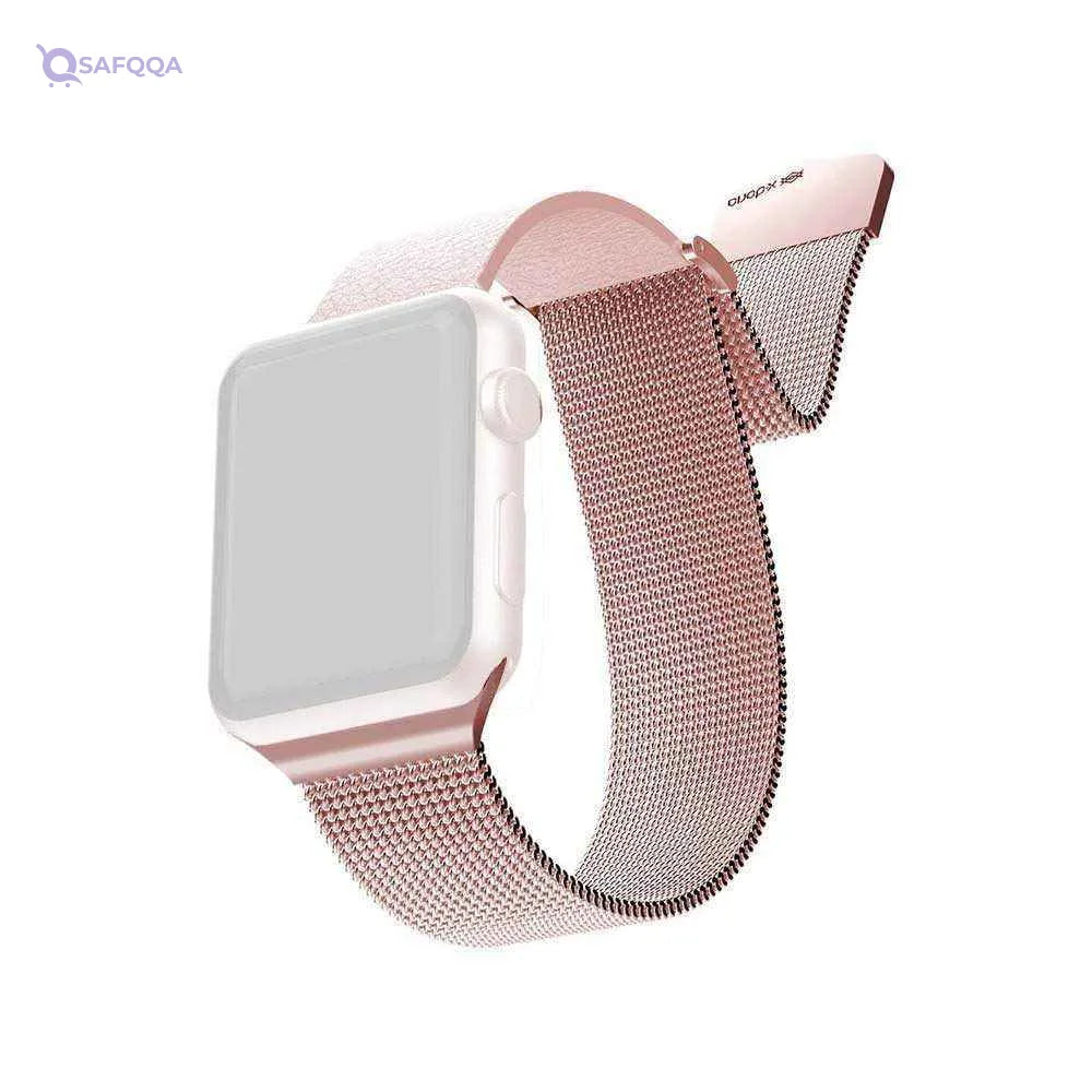 X-DORIA XURIA MESH BAND (MILANESE) WRISTBAND FOR APPLE WATCH 42&44MM, ROSE GOLD - Safqqa Egypt