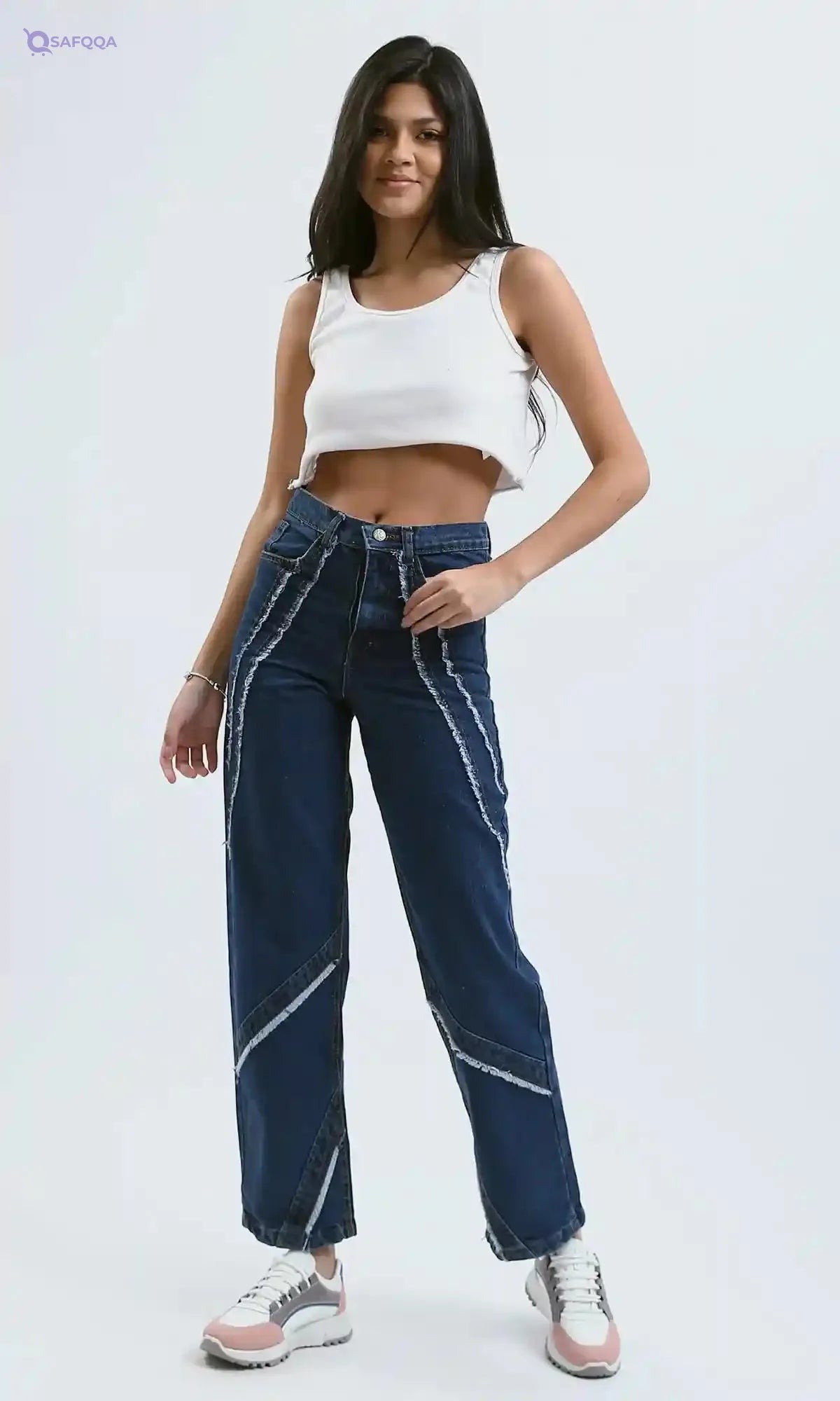 Ravin Womens Standard Blue Casual Straight Jeans Pants - Safqqa Egypt