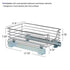 Household Essentials C1217-1 Glidez Sliding Organizer - Pull Out Cabinet Shelf - Chrome - 11.5 Inches Wide - Safqqa