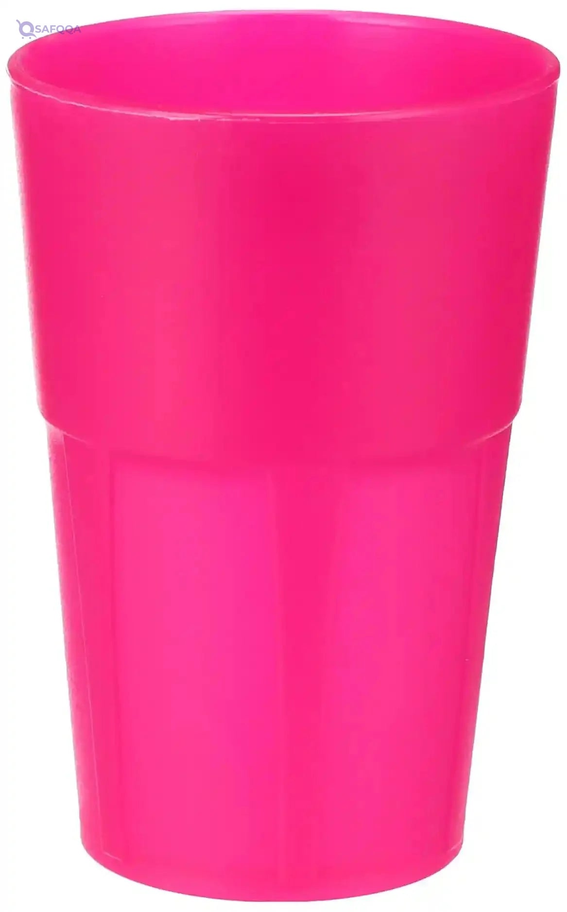 MOJITO DESIGN Box of Cocktail Cups, Plastic, Fucsia Fluo, 0.35 Litre, 6 Pieces - Safqqa