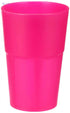 MOJITO DESIGN Box of Cocktail Cups, Plastic, Fucsia Fluo, 0.35 Litre, 6 Pieces - Safqqa
