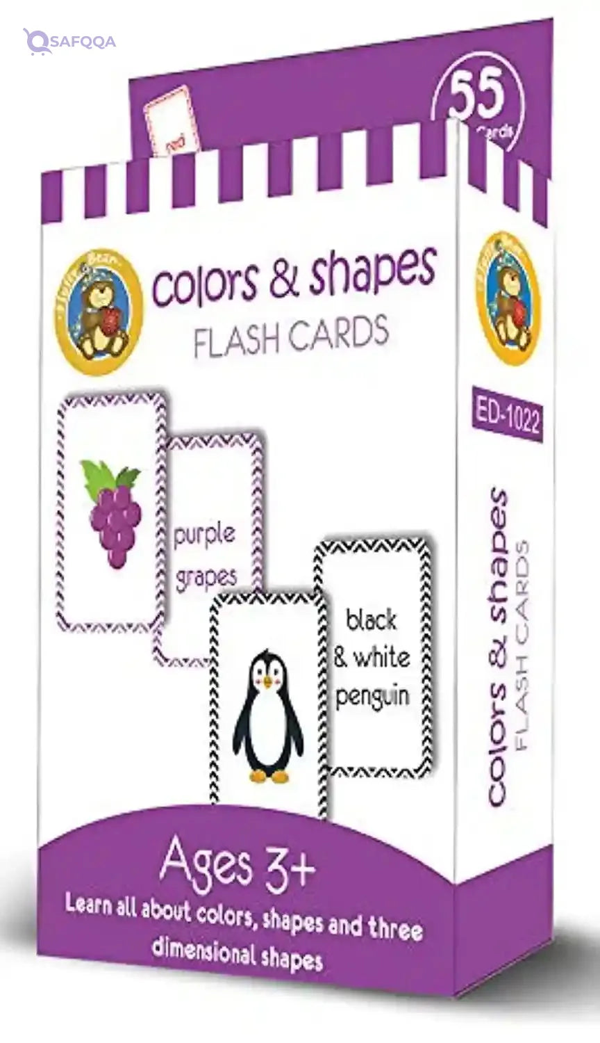 Fluffy Bear ED-1022 Colors and Shapes Cards - Multi Color - Safqqa Egypt