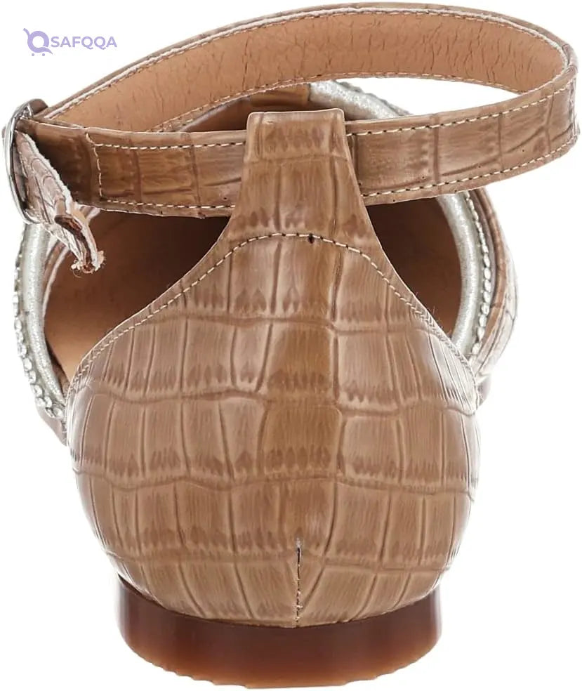 SWAY Shoes For Womens, Cafe , Cushioned footbed for all-day comfort - Safqqa