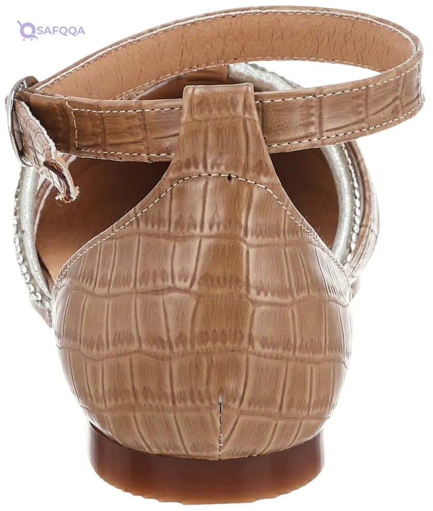 SWAY Shoes For Womens, Cafe , Cushioned footbed for all-day comfort - Safqqa