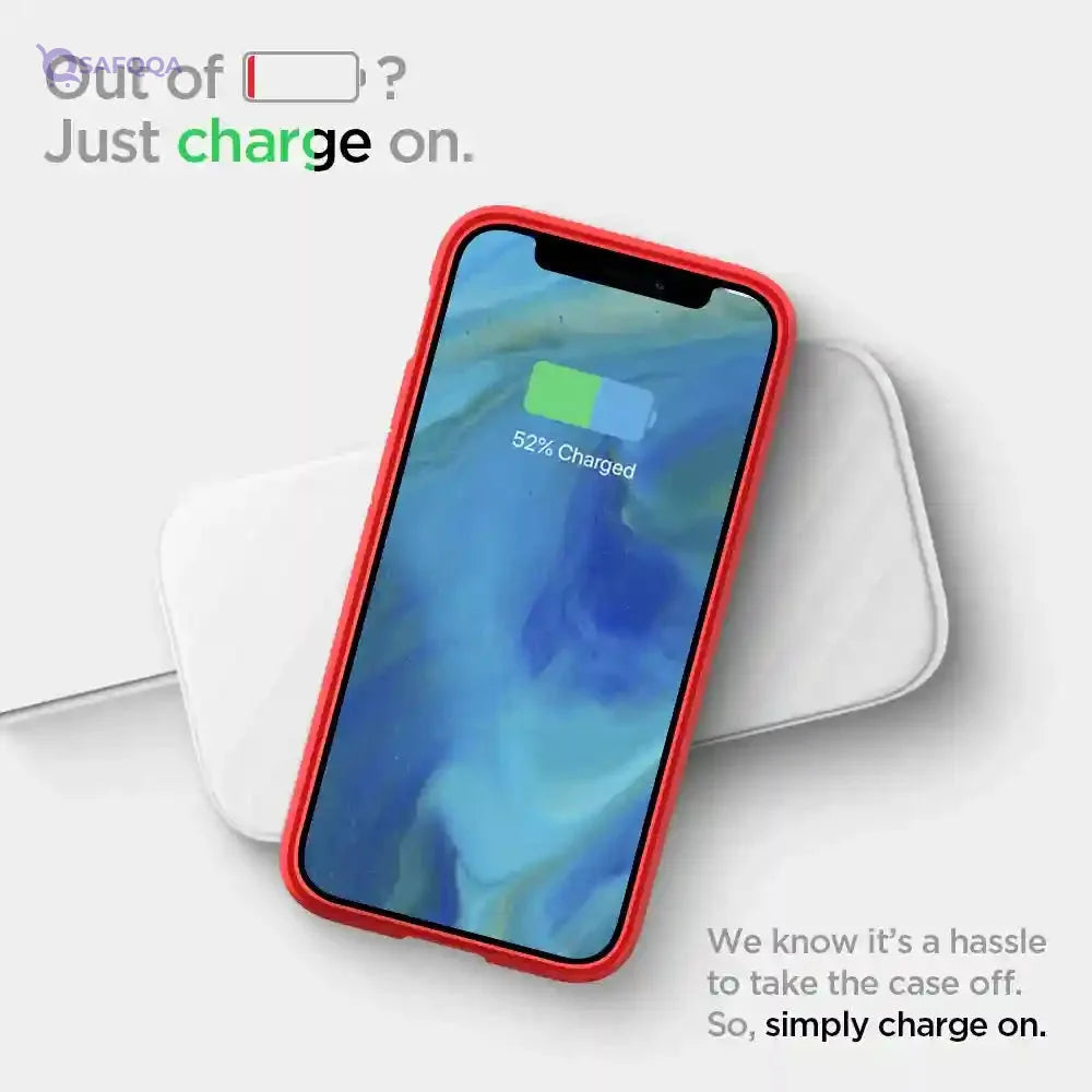 SPIGEN ULTRA HYBRID CASE DESIGNED FOR APPLE IPHONE 12 MINI (2020) - RED - Safqqa Egypt