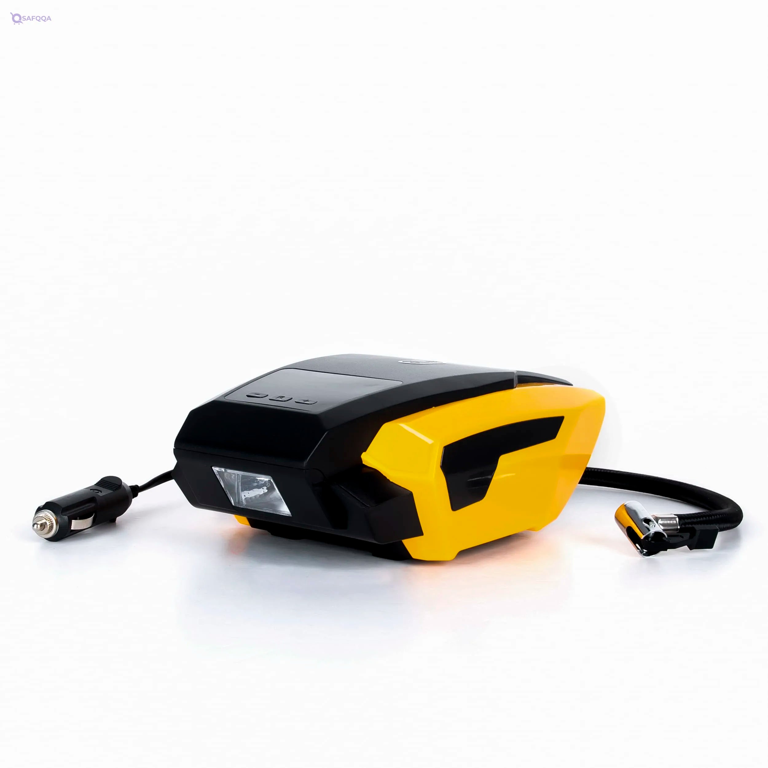 Portable 12V Air Compressor for Car Tires – LED Digital Display, 1 Cylinder - Safqqa