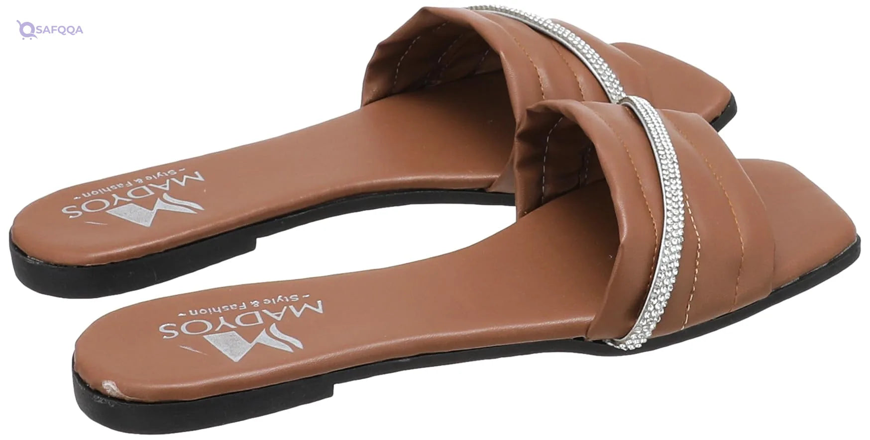 MADYOS Slippers For Womens Cafe Lightweight and flexible sole - Safqqa