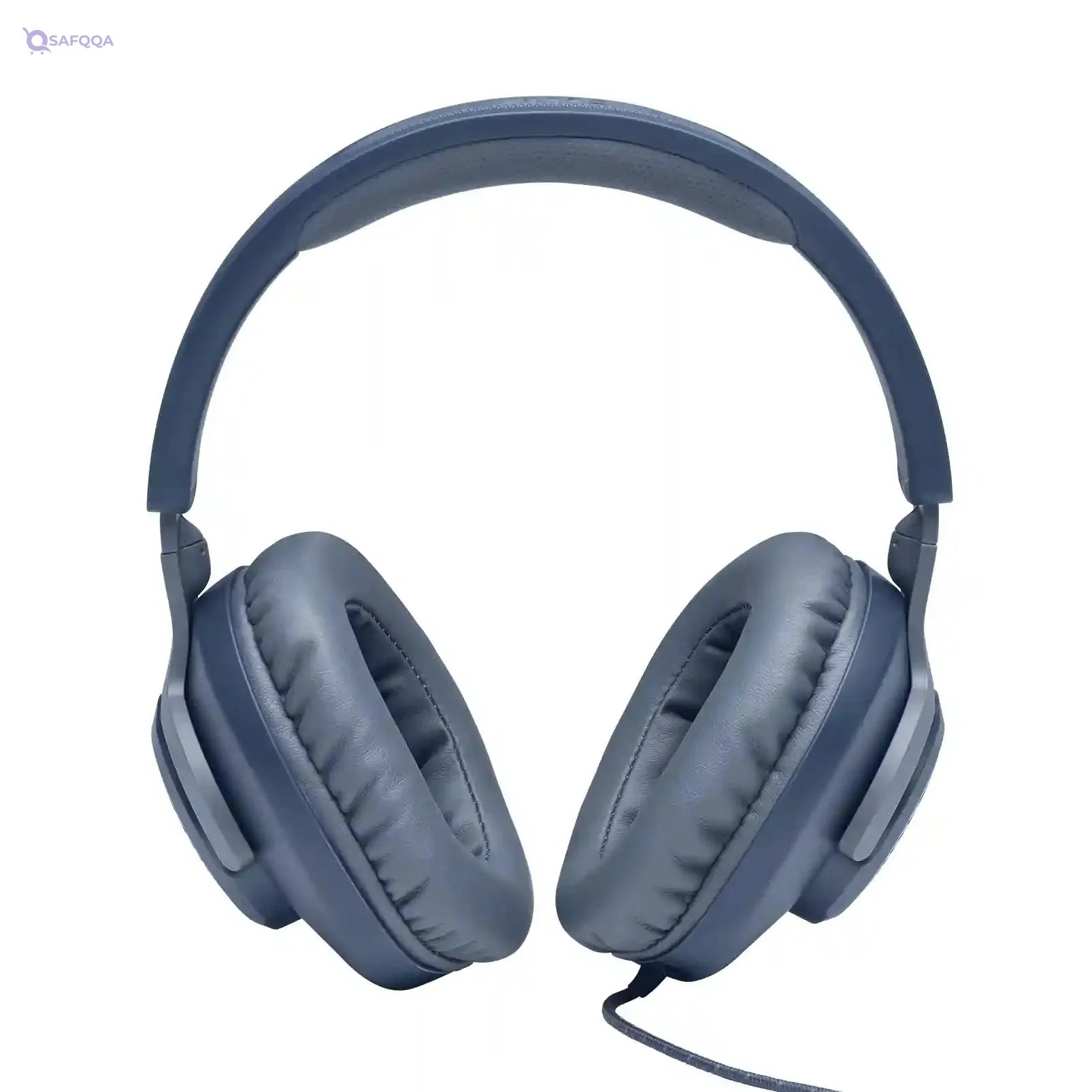JBL Quantum 100 Wired Over-Ear Gaming Headset With A Detachable Voice-Focus Boom Mic, Quantumsound Signature, Lightweight Headband, Memory Foam Ear Cushion, Pc And Gaming Console Compatible - Blue - Safqqa
