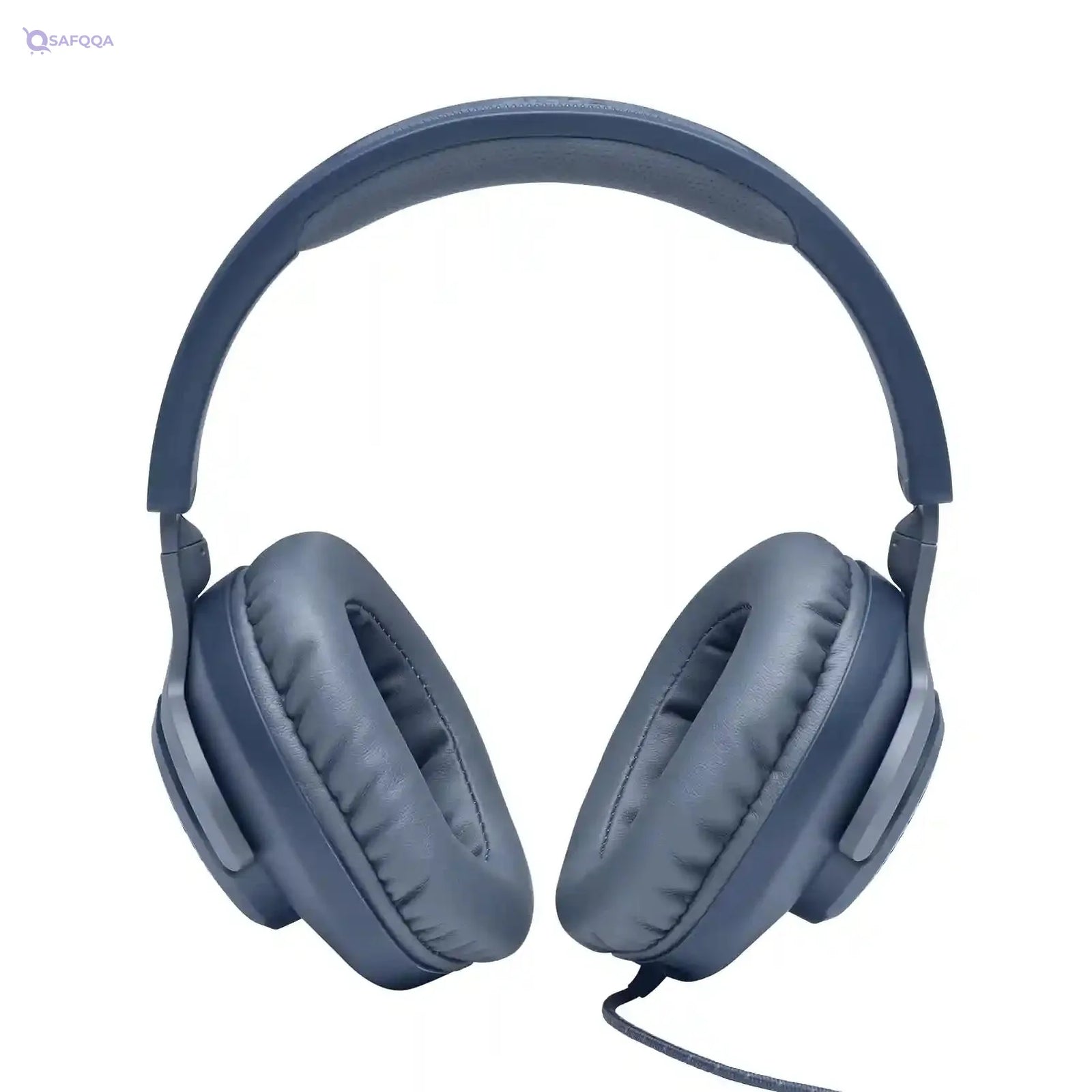 JBL Quantum 100 Wired Over-Ear Gaming Headset With A Detachable Voice-Focus Boom Mic, Quantumsound Signature, Lightweight Headband, Memory Foam Ear Cushion, Pc And Gaming Console Compatible - Blue - Safqqa