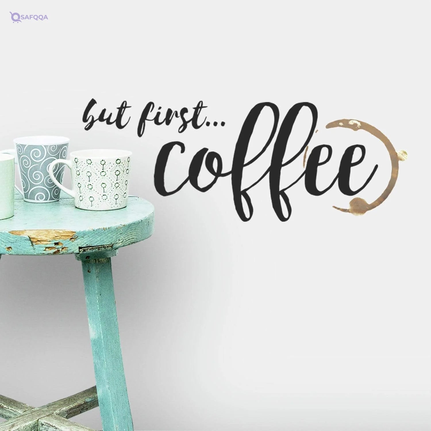 RoomMates “But First Coffee” Wall Decal – Peel & Stick - Safqqa
