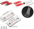 Ultra-Thin Magnetic Door Catch with Screws – Cabinet, Drawer & Sliding Window Closer - Safqqa