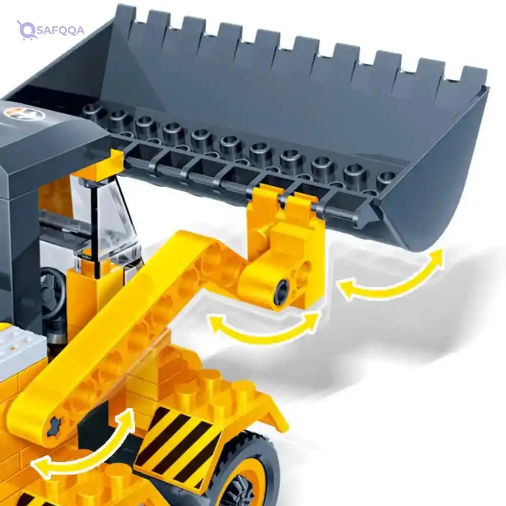 BanBao 8539 Forklift Bulldozer Construction Blocks - Educational Building Model for Kids - Safqqa Egypt