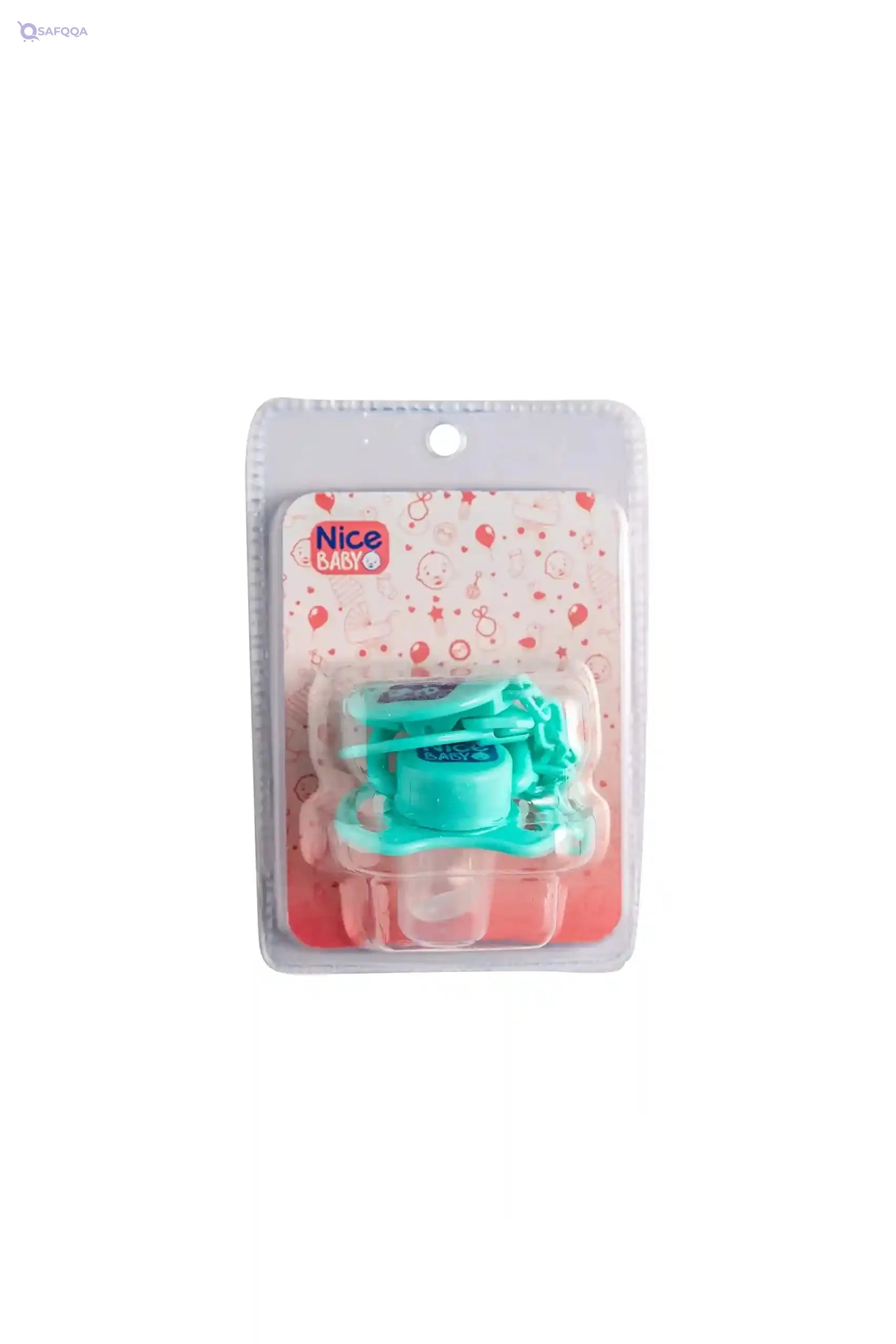 Nice Baby Pacifier With Chain Green - Safqqa