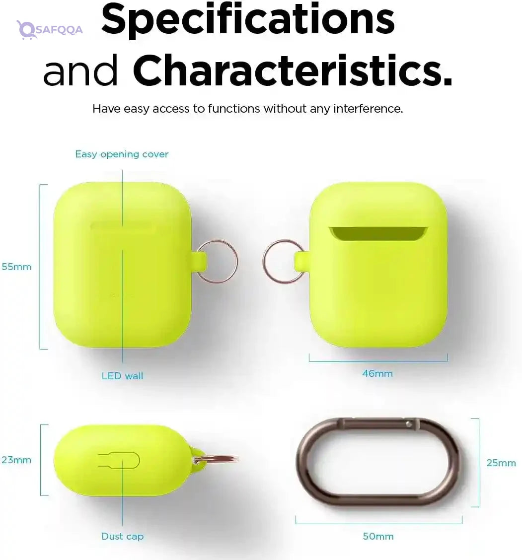 Elago Skinny Hang Case for Apple Airpods Neon Yellow - Safqqa Egypt