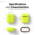 Elago Skinny Hang Case for Apple Airpods Neon Yellow - Safqqa Egypt