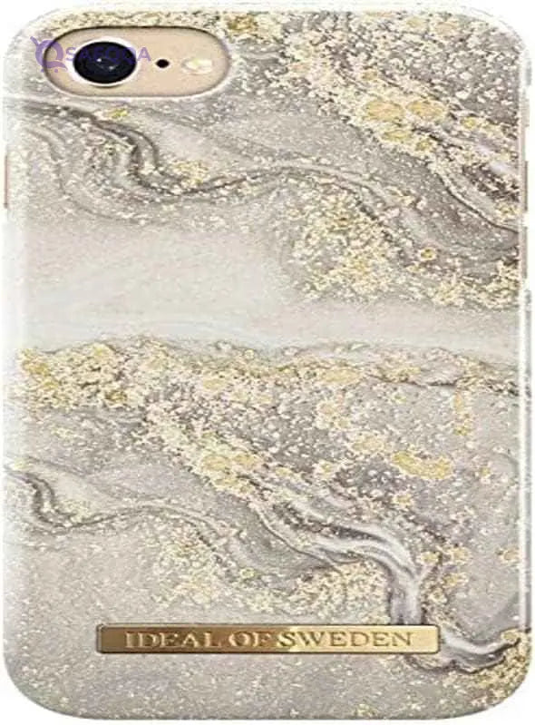 IDEAL OF SWEDEN Fashion Case iPhone 8/7/6/6S/SE Sparkle Greige Marble - Safqqa Egypt
