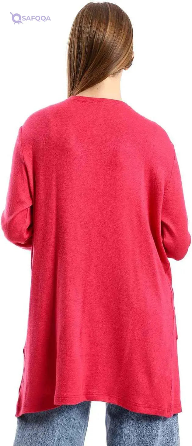 JAMILA Women's Short Cardigan with Front Pockets - Safqqa Egypt