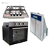 Kumtel  Cooker Built-in Electric Oven, And Electric Extractor Fan - Safqqa