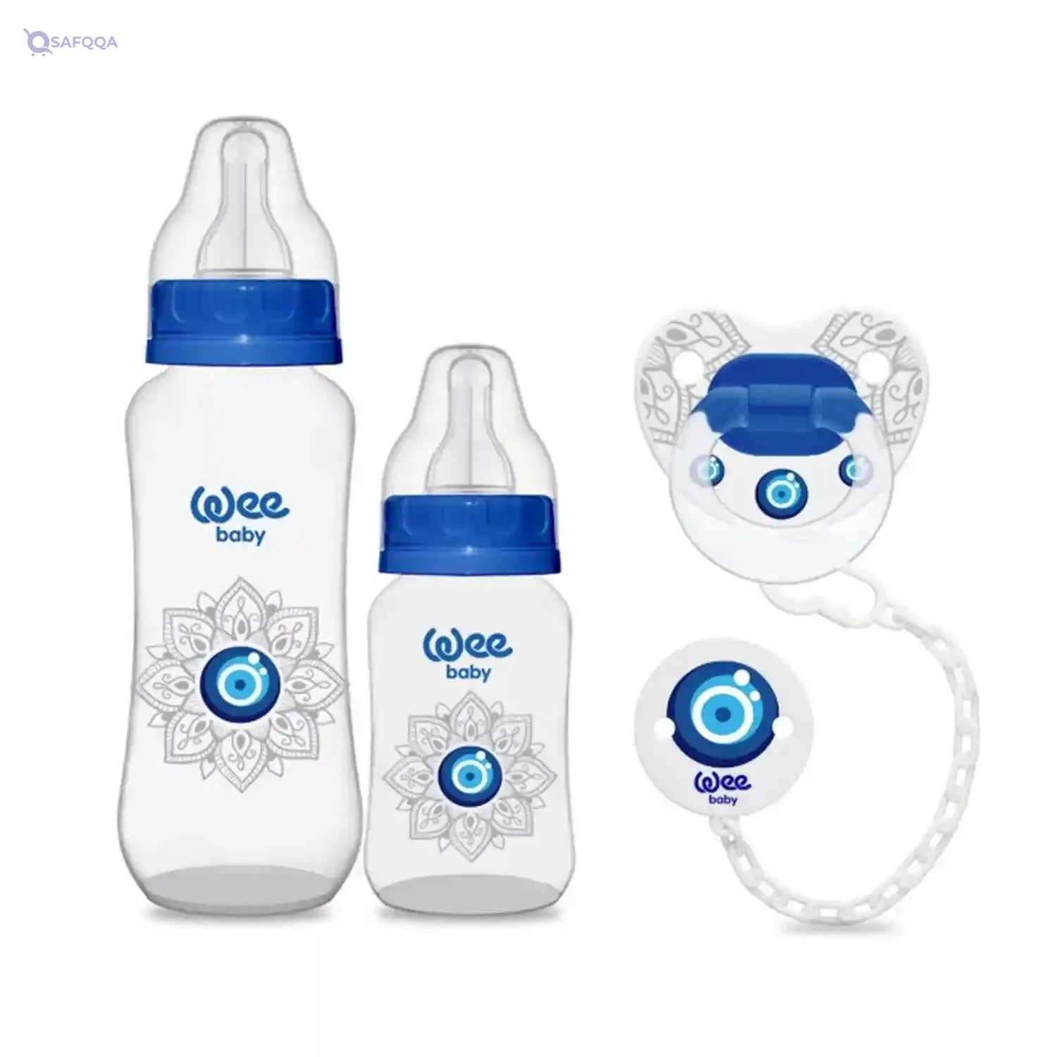 Wee Baby Evil Eye Bead Patterned Product Gift Set,Thoughtful gift set ideal for baby showers and special occasions - Safqqa