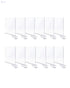Clear Acrylic Shelf Dividers – Set of 12 Closet and Shelf Organizers - Safqqa