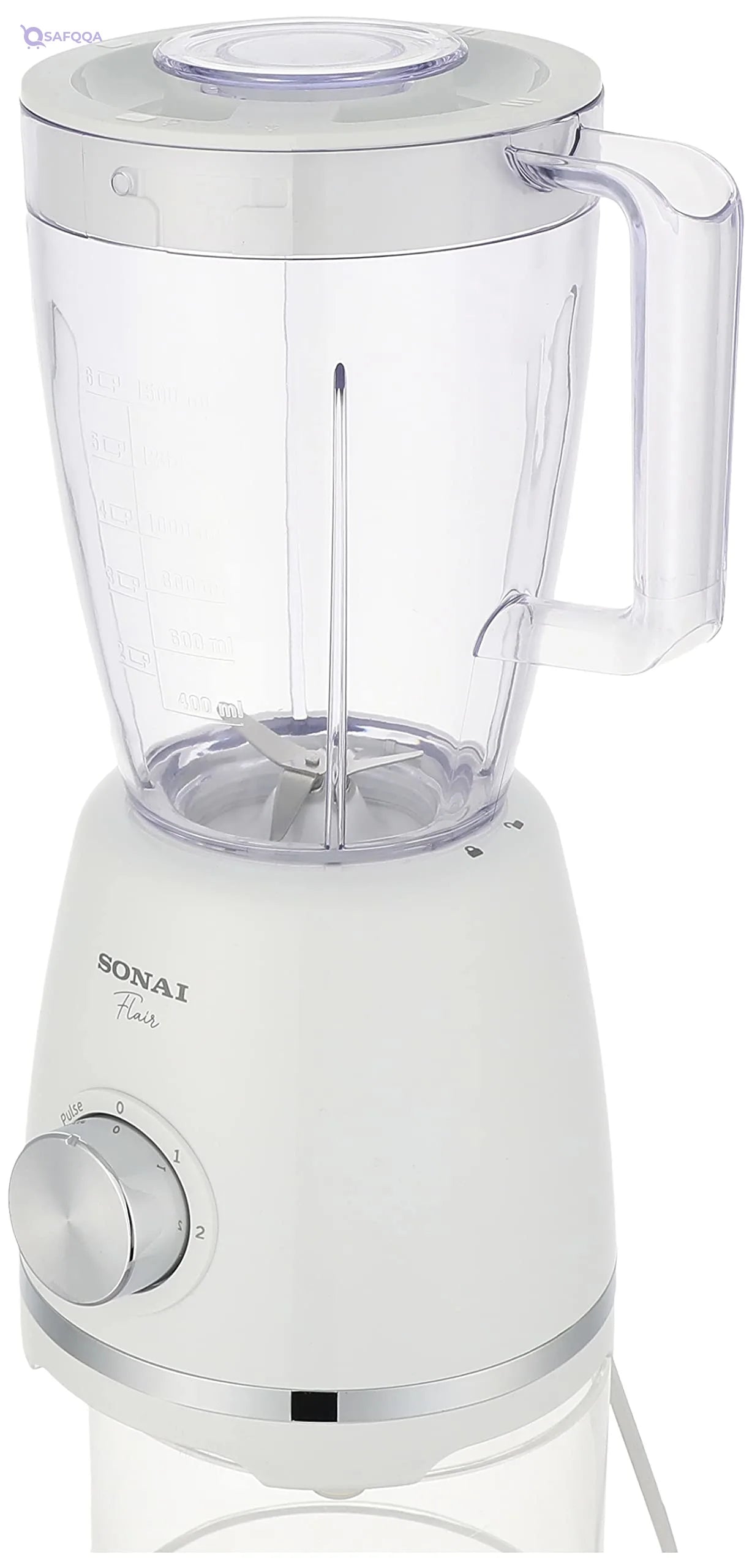 Sonai Flair 3-in-1 Blender with Grinder and 500 ml Bottle – 500W, 1.5L, 2 Speeds - Safqqa