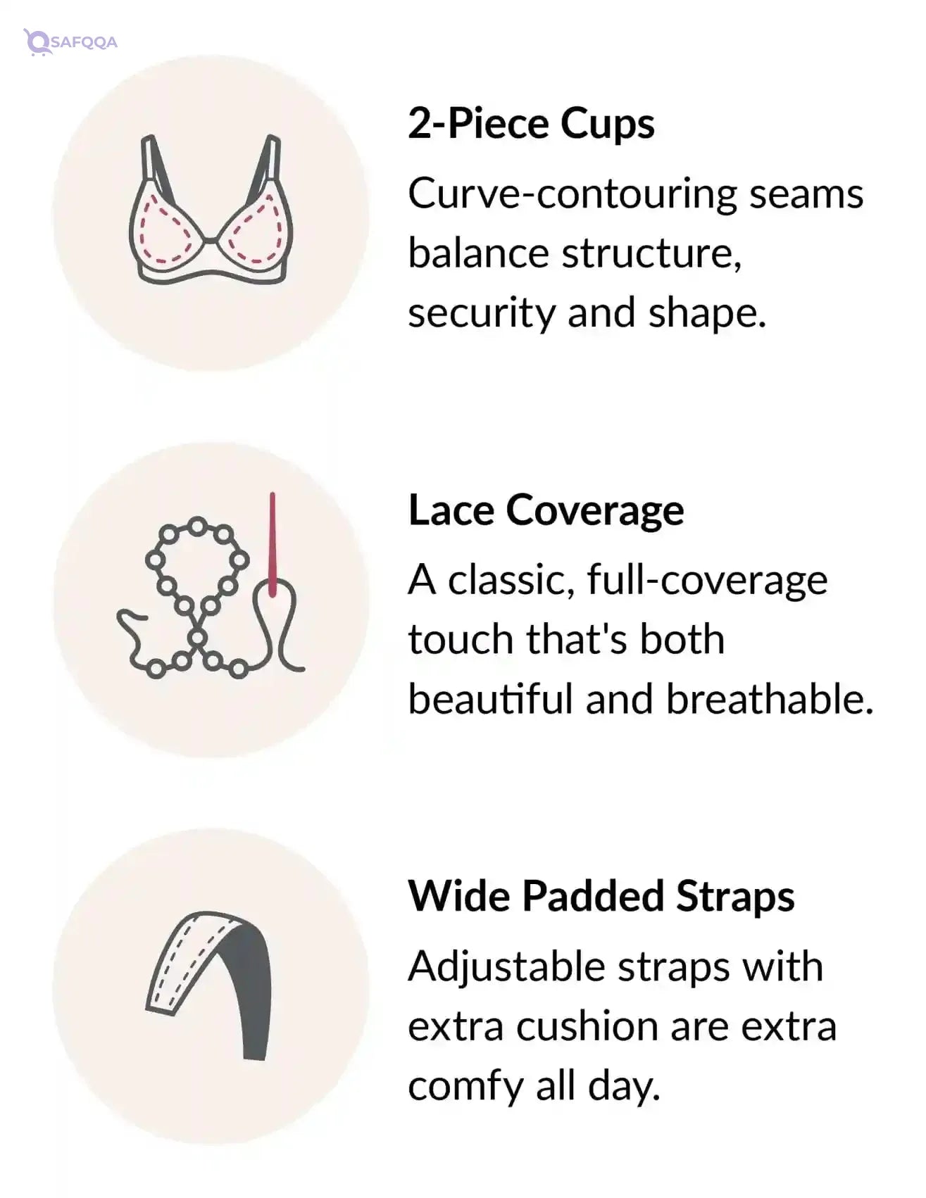 Glamorise Bra For womens Provides excellent support and lift - Safqqa